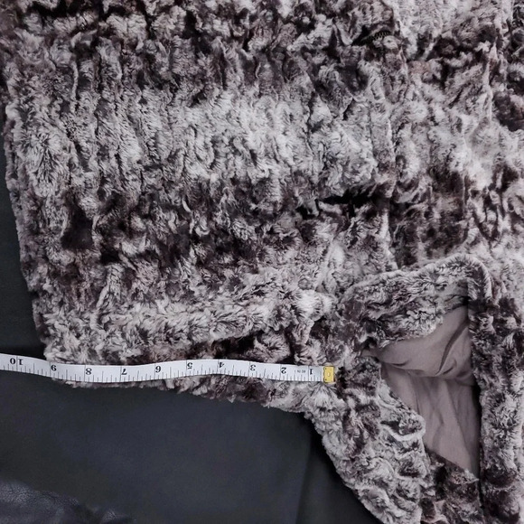 DOLCE VITA FAUX FUR CHINCHILLA ZIP HOODED JACKET  XS - Picture 12 of 14